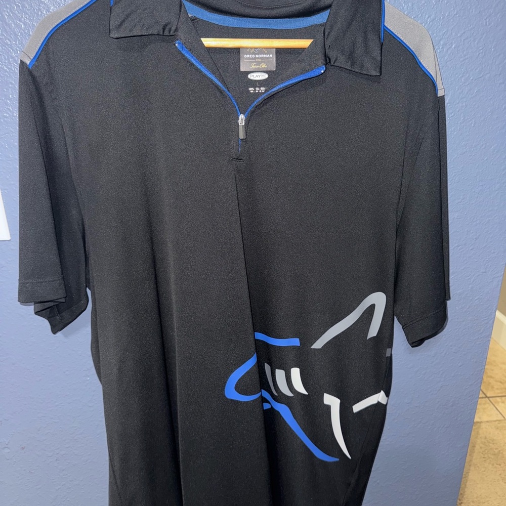 Black Shark Graphic Polo Shirt
